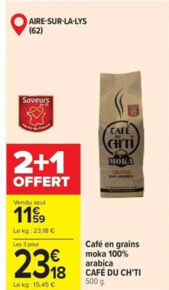 Café du Ch'ti moka 100%