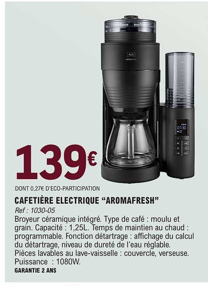 CAFETIÈRE ÉLECTRIQUE “AROMAFRESH”
