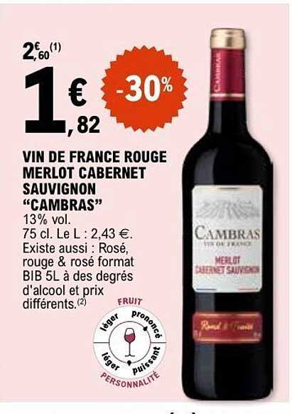 Cambras Merlot Cabernet Sauvignon