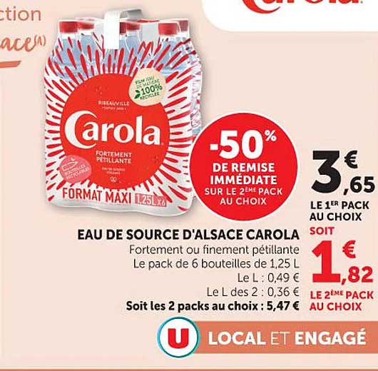 Carola EAU DE SOURCE D'ALSACE CAROLA