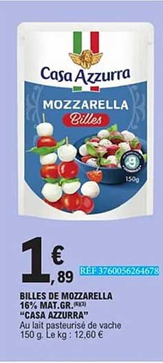 Casa Azzurra Mozzarella Billes