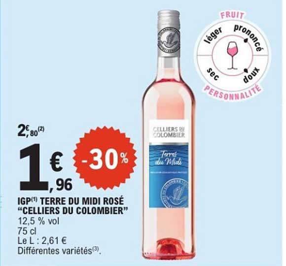 Celliers du Colombier Terre du Midi Rosé