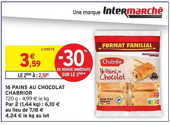Chabrior 16 Pains au chocolat