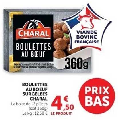 CHARAL BOULETTES AU BOEUF