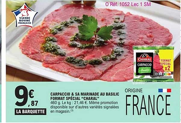 Charal Carpaccio Basilic