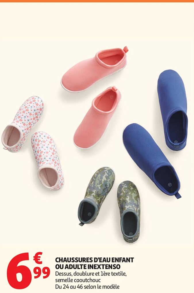 CHAUSSURES D'EAU ENFANT OU ADULTE INEXTENSO
