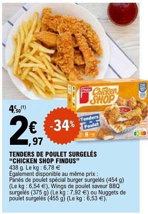 Chicken Shop Tenders Poulet