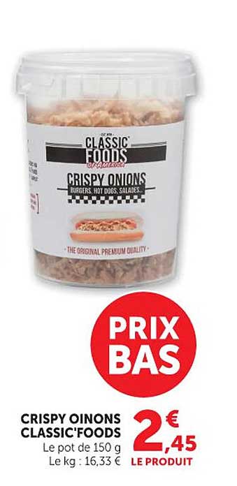 CLASSIC FOODS CRISPY ONIONS