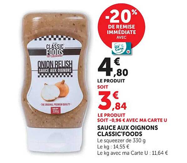 CLASSIC FOODS ONION RELISH