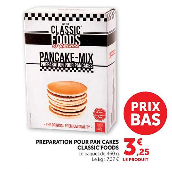 CLASSIC'FOODS PANCAKE-MIX