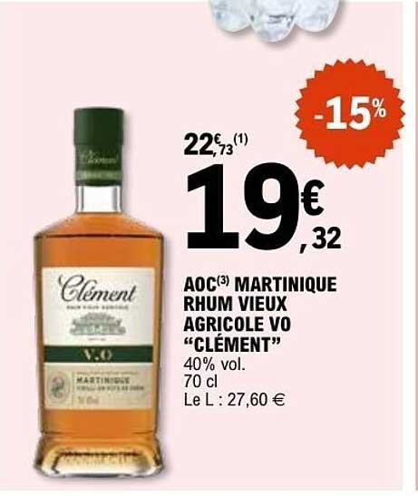 Clément Rhum Vieux Agricole VO
