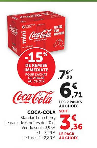 Coca-Cola Mini 6 canettes