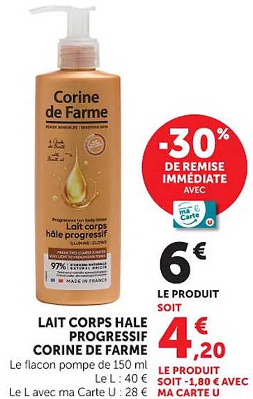 Corine de Farme Lait corps hale progressif