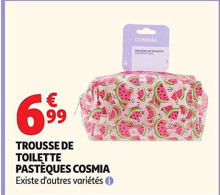 Cosmia Trousse de toilette pastèques