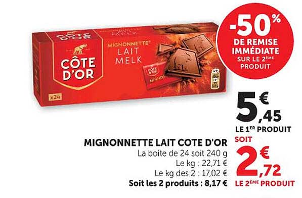 Côte d'Or Mignonnette Lait