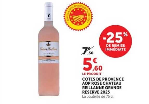 COTES DE PROVENCE AOP ROSE CHATEAU REILLANNE GRANDE RESERVE 2025