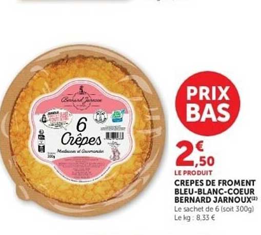 Crepes de Froment Bleu-Blanc-Coeur Bernard Jarnoux