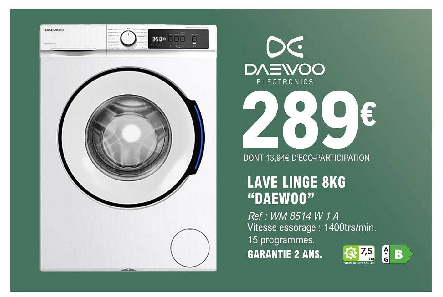 DAEWOO LAVE LINGE