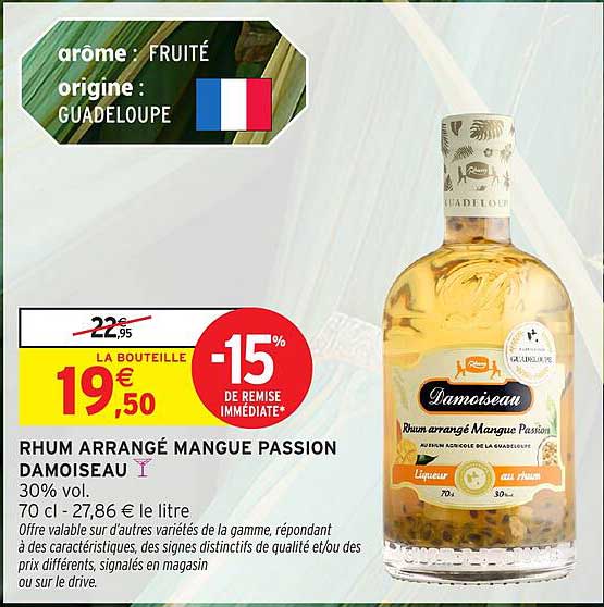 Damoiseau Rhum arrangé Mangue Passion