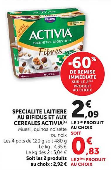 Danone Activia Fibres
