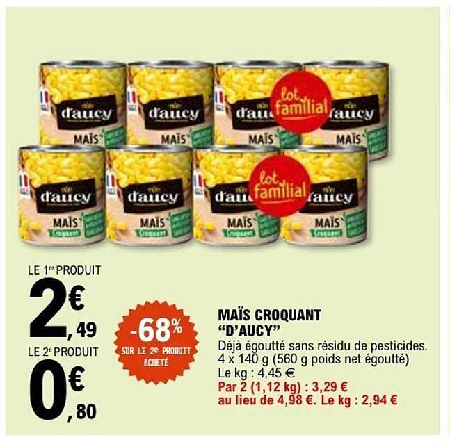d’aucy MAÏS CROQUANT