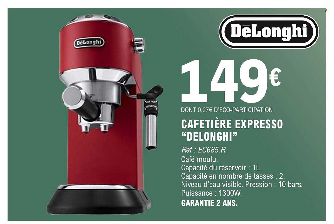 DeLonghi CAFETIÈRE EXPRESSO