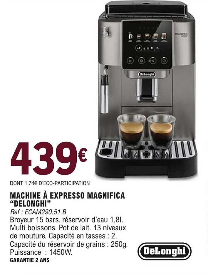 DeLonghi Machine à expresso Magnifica