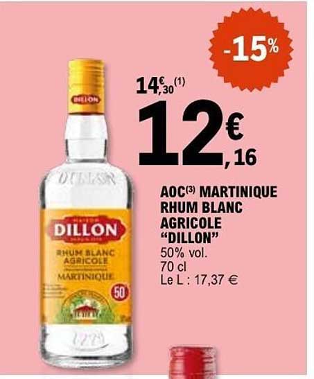Dillon Rhum blanc agricole