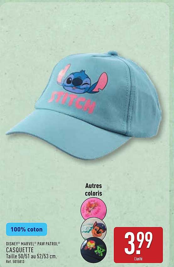 Disney Casquette Stitch