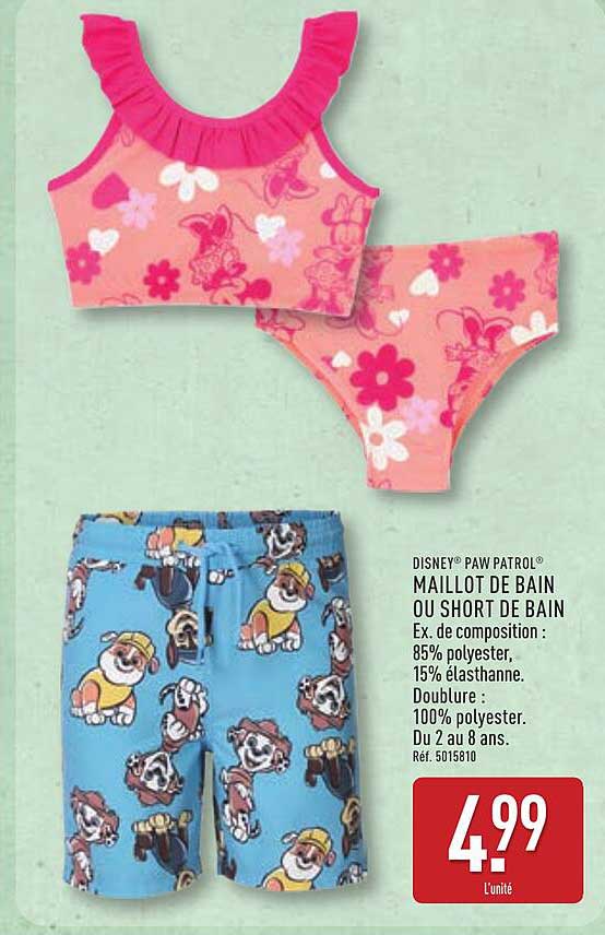 Disney Paw Patrol Maillot de bain ou short de bain