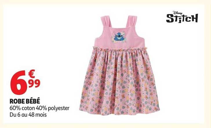 Disney Stitch ROBE BÉBÉ