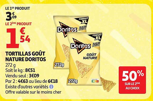 Doritos Tortillas goût nature