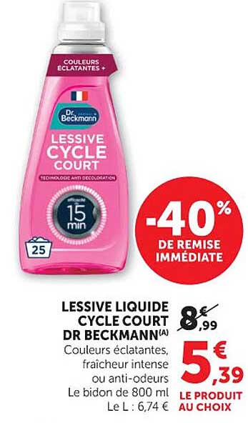 Dr Beckmann Lessive Cycle Court