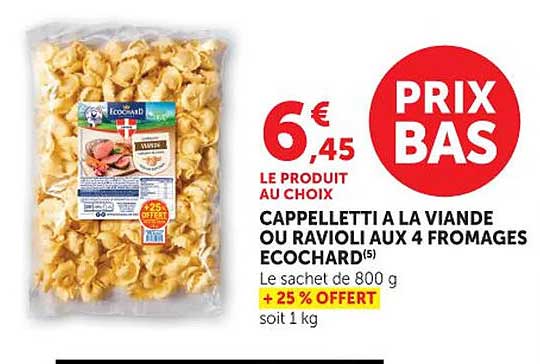 ECOCHARD CAPPELLETTIA LA VIANDE