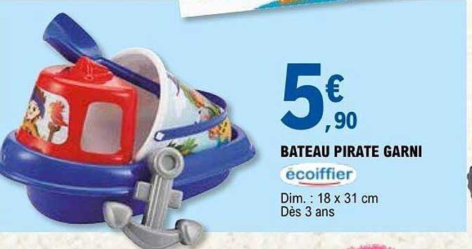écoiffier BATEAU PIRATE GARNI