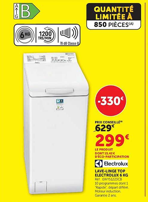 Electrolux LAVE-LINGE TOP