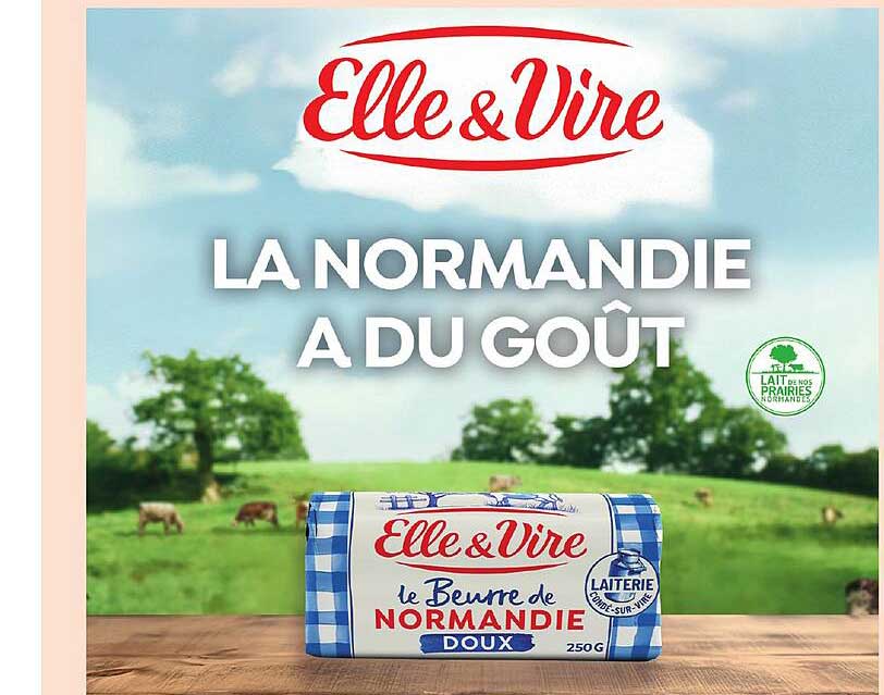 Elle & Vire le Beurre de Normandie DOUX