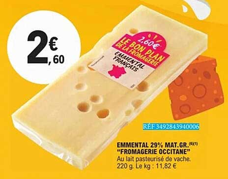 Emmental 29% Mat.Gr. "Fromagerie Occitane
