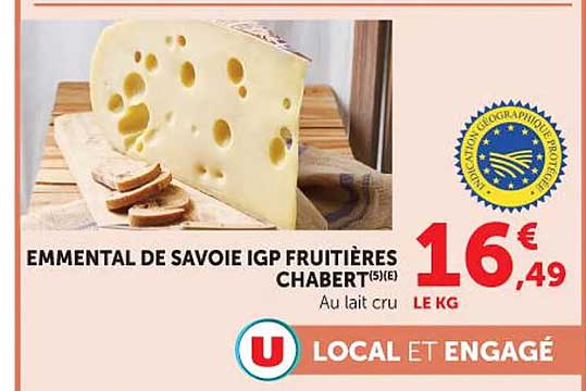 EMMENTAL DE SAVOIE IGP FRUITIÈRES CHABERT