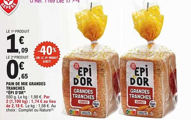 EPI D'OR GRANDES TRANCHES