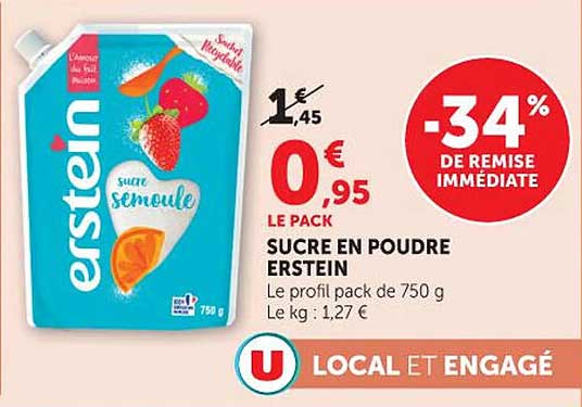 Erstein sucre semoule