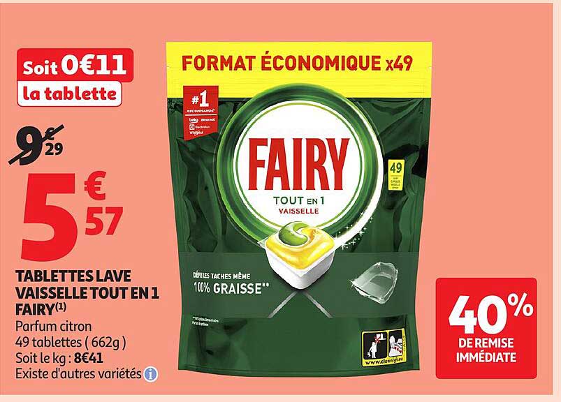FAIRY Tout en 1 Vaisselle