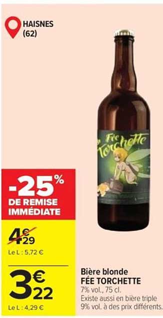 Fée Torchette Bière blonde