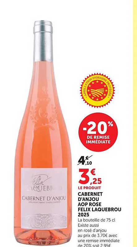 FELIX LAQUEBROU CABERNET D'ANJOU AOP ROSE