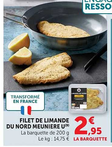 FILET DE LIMANDE DU NORD MEUNIERE U(n)