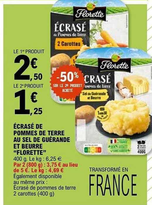 Florette Écrasé de pommes de terre