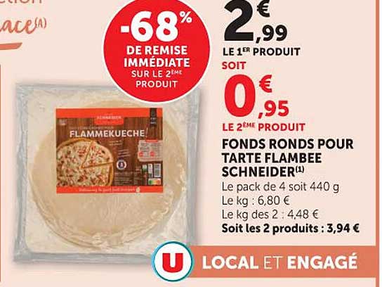 Fonds ronds pour tarte flambée Schneider