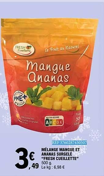 Fresh Cueillette Mangue Ananas