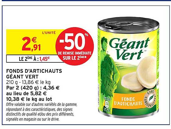 Géant Vert Fonds D’Artichauts