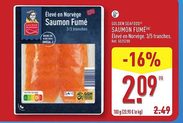 GOLDEN SEAFOOD SAUMON FUMÉ